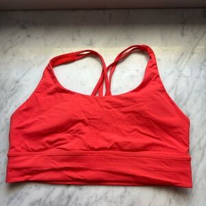 Lululemon Athletica Bold Coral Sports Bra
